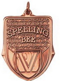 Custom 100 Series Stock Medal (Spelling Bee) Gold, Silver, Bronze