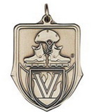Custom 100 Series Stock Medal (Inline Skates) Gold, Silver, Bronze