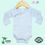 Custom Pastel Preemie Long Sleeve Poly/Cotton Side Snap Onesie with Mittens, Price/piece