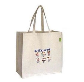 Custom Cotton Canvas Tote Bag, 14" W x 16" H x 4" D
