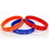Custom 8" Color-filled Silicone Bracelets, Price/piece