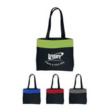 Custom 600D Poly Two-Tone Tote Bag(Full Color Process), 17
