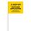 1-Color 4" X 5" Custom Vinyl Marking Flag With 15" Wire, Price/piece