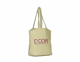 Custom Cotton Canvas Fashion Tote with Inner Zipper Pocket, 17.5" W x 15" H x 6" D