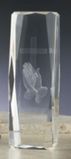 Custom 3D Praying Hands Optical Crystal Award (2