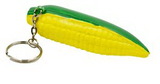 Custom Corn Key Chain Stress Reliever Squeeze Toy, 3 1/2