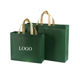 Custom Coated Non Woven Tote Shopping Bags, 17 3/4