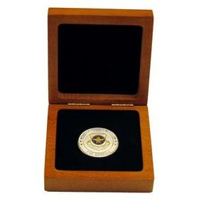 Custom Wood Medallion Box (4 x 4 x 1.5")