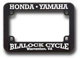 Custom Motorcycle Raised Copy Plastic License Plate Frame