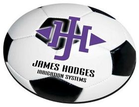 Custom Soccer Ball Stock Round Natural Rubber Mouse Pad (8" Diameter)