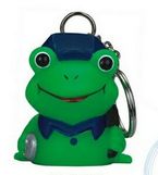 Custom Rubber Police Frog Keychain
