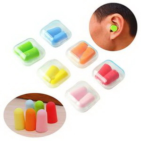 Custom Earplugs in Square Case, 1" L x 1/2" W