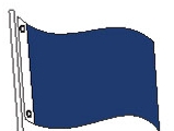Blank 5'x8' Standard Colored Attention Flag