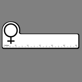 Custom Female Symbol 6 Inch Ruler