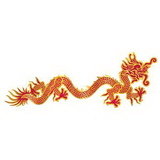 Custom Jointed Foil Dragon, 6' L