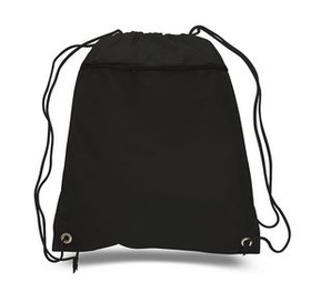 Custom Polyester drawstring backpack, 15" W x 18.75" H