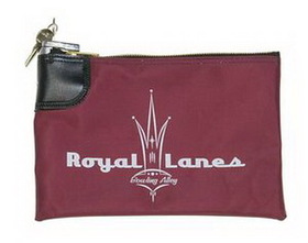 Custom Laminated Nylon Bank Bag w/ Swing Lock (10 1/2"x7")
