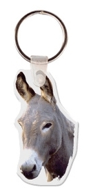 Custom Donkey Head Animal Key Tag
