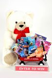 Blank 3 Ft Tall Plush Teddy Bear With Radio Flyer Wagon Filled With Toys
