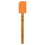 Custom Silicone Spatula with Bamboo Handle - Orange, 11 3/4" L x 1 1/2" W x 1/4" Thick, Price/piece