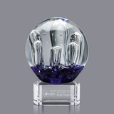 Custom Serendipity Small Hand Blown Art Glass Award