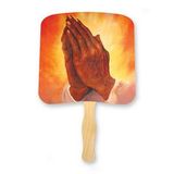 Custom Religious Hand Fan - Praying Hands Religious Hand Fans