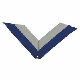 Blank Rp Series Domestic Neck Ribbon W/Eyelet (Blue/Gray), 30" L X 1 3/8" W