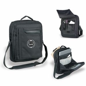 Custom Laptop Portfolio, Briefcase, Messenger Bag, 12" L x 16" W x 6" H