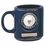 Custom Blue Coffee Mug w/2" Insert Space & Engraving Plate (12 Oz.), Price/piece