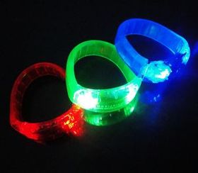 Custom Party LED Bangle Bracelet, 8" Diameter
