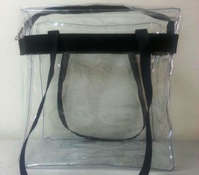 Custom Clear Tote Bag, 12" L x 6" W x 12" H