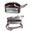Custom Leather Plate Bracelet, 6 3/4" L x 3/8" W, Price/piece