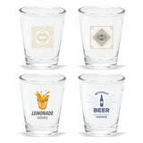 1 1/2 oz. Custom Logo Clear Shot Glass (Import), Spirit Shot, Liqueur Glass, Schnapsot, 2.375