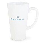 Custom 16 Oz. White Tall Java Latte Ceramic Mug