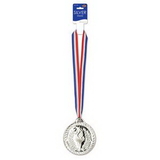 Custom Silver Medal With Ribbon