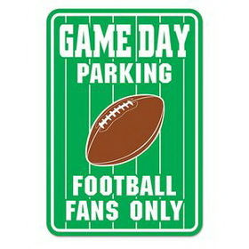 Custom Game Day Parking Sign, 17.5" H x 12" W