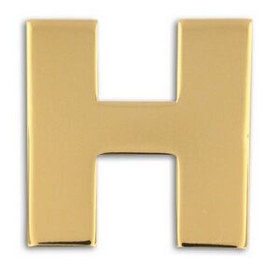 Blank Gold H Pin, 3/4" W