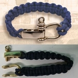 Custom Survival Lanyard Braided Bracelet With Brass Lock, 1