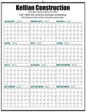 Custom Single Sheet Commercial Wall Calendar (18 1/4