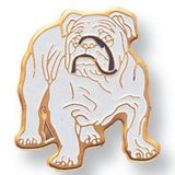 Blank Bull Dog Mascot EM Series Pin