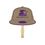 Custom Fan - Hat or Baseball Cap Recycled Paper Hand Fan Sandwich - Stick Handle, Price/piece