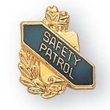 Blank Enameled & Epoxy Domed Scholastic Award Pin (Safety Patrol), 5/8