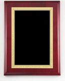Blank Rosewood Piano Finish Plaque w/ Black Engraving Plate (9