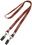 Custom 3/8" Double Ended Polyester Lanyard, Price/piece