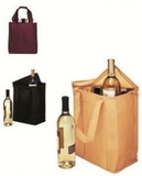 Custom Vino Sack Zip-Up Six-Bottle Bag with Velcro Handles