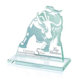 Custom Bull Sculpture Award - 5 1/4