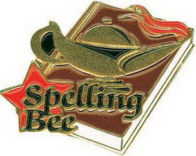 Custom 1 1/4" Spelling Bee Lapel Pin
