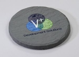 Custom Round Shale-Texture Coaster (UV Print), 4
