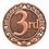 Custom Third Place Medal, 2.5" Diameter, Price/piece
