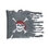 Custom Weathered Pirate Flag, 29" W x 40" L, Price/piece